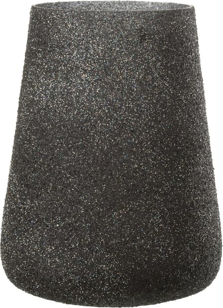 J-Line windlicht Glitter - glas - paars - large