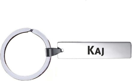 Sleutelhanger Met Naam - Kaj - RVS