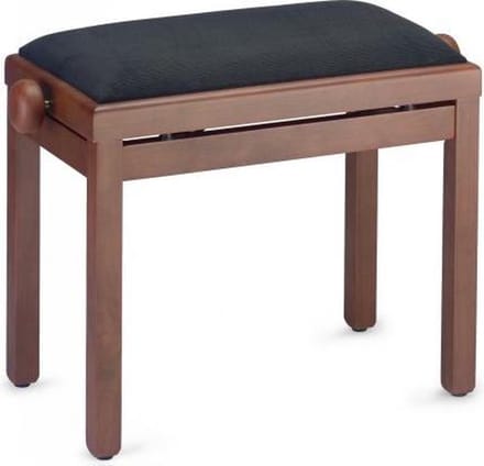 Stagg PB39 Piano Bench Mahogany Matt Black Velvet Top