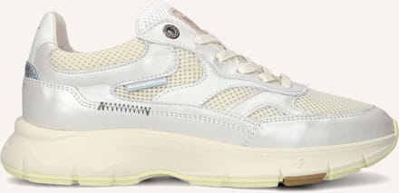 Floris Van Bommel Sfw-10133 Daysi Sneakers - Leer - Dames - Zilver - Maat 38,5