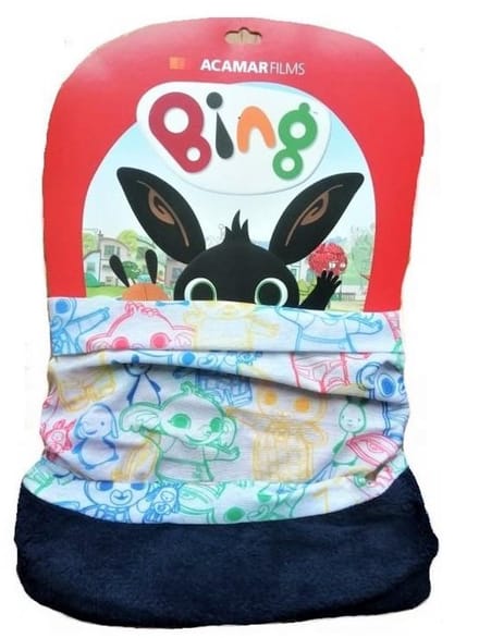 BING Kinder Sjaal - Komin van Fleece en Gebreid Materiaal