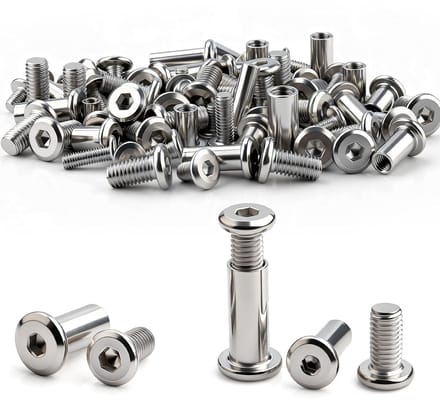 Solidchoice - Verbindingsschroeven Set van 70 Stuks voor Meubelverbindingen