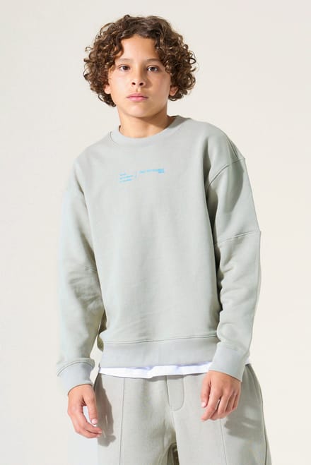 GARCIA Jongens Print Sweater Groen Lange mouw
