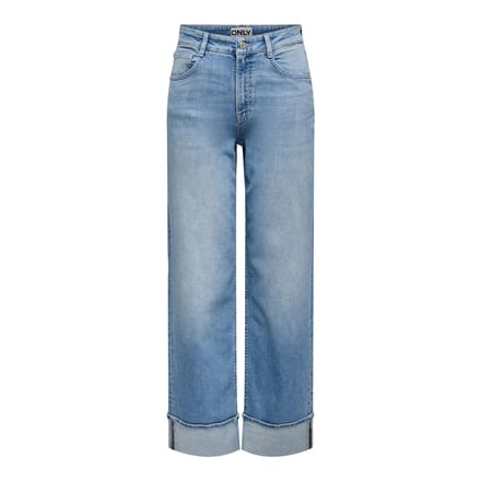 ONLY - ONLMERCER HW WIDE FOLD UP DNM REA330NOOS - Meisjes - Jeans