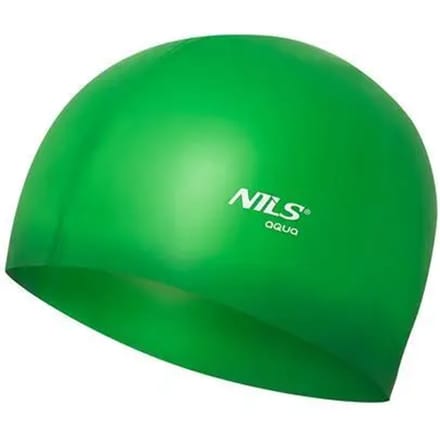 Nils Aqua NQC - Zwemcap - Groen - Silicone - Hydrodynamisch