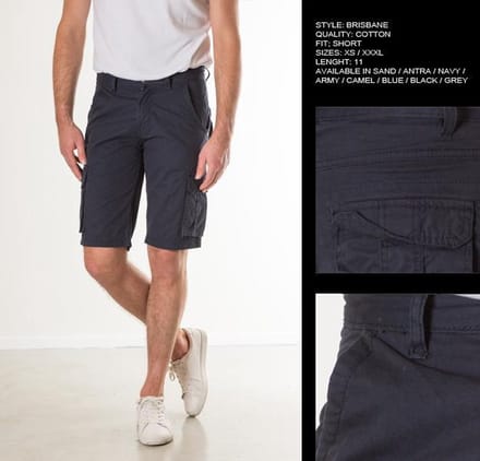 New Star heren bermuda Brisbane navy - maat S