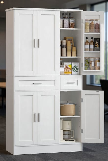 Ladekast - 40x92x180 cm - Wit - Novihome