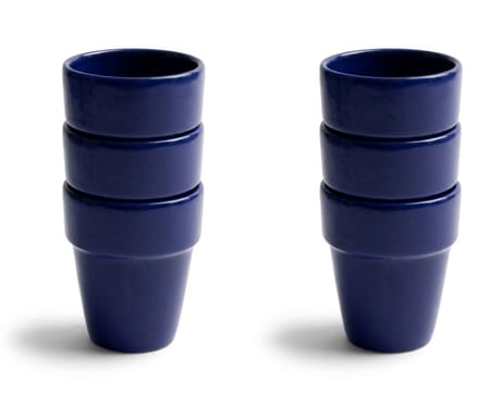 Royal Boch Boerenblauw Melkbeker Donkerblauw 25cl set van 6