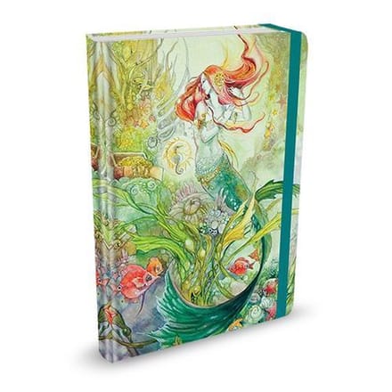Peter Pauper Mid Size notitieboek - Mermaid - met elastieksluiting - 16x21 cm