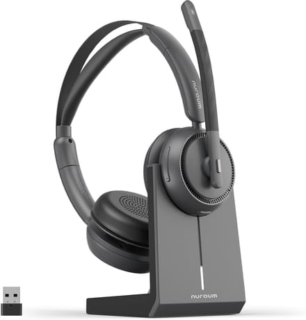 Draadloze Bluetooth Headset met Oplaadstation - Lange Batterijduur