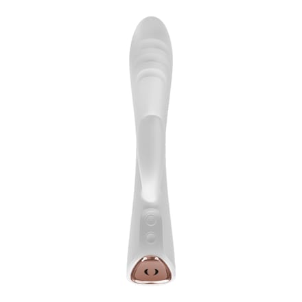 Dorcel - Flexi Rabbit - Verwarmde Tarzan Vibrator - Wit