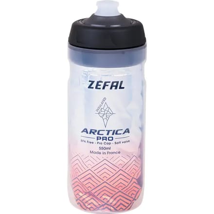 Zefal Arctica 55 Bidon - 550 ml - Temperatuur Vasthoudend - Polypropyleen - BPA Vrij - Rood/Zilver