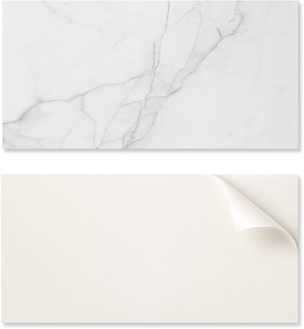 Set vinyl wandtegels met marmerpatroon 10x40x20 cm