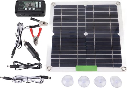 Draagbaar Zonnepaneel - Zonne-energie Kit - Buiten Stroom - Hoge Efficiëntie - 200W - Zwart