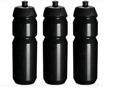 Tacx Shiva bidon zwart,750 ml, 3 pack