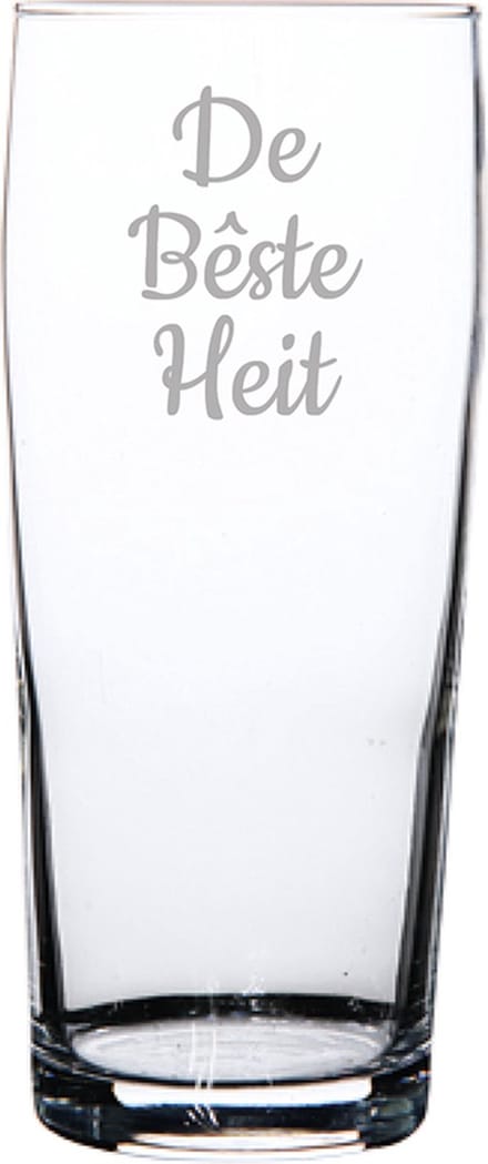 Gegraveerde bierfluitje 19cl De Bêste Heit