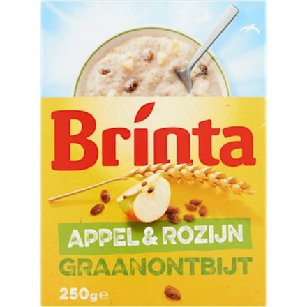 Graanontbijt appel rozijn
