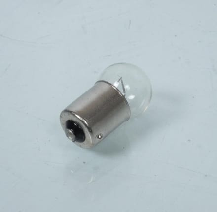 Lampje wit Flosser 15025 / BA15s 12V 15W Nieuw voor motor scooter auto