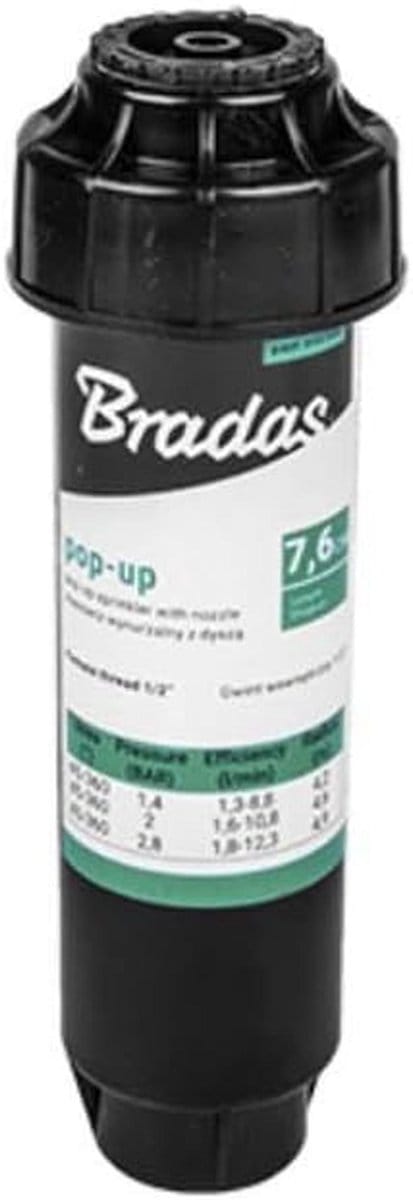 Bradas Recessed sprinkler pop-up sprayer 7.5 cm with sprinkler, 360° irrigation 5083