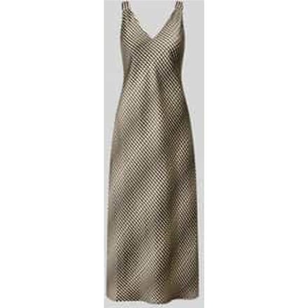 midi-jurk met V-hals model 'Qova wave'