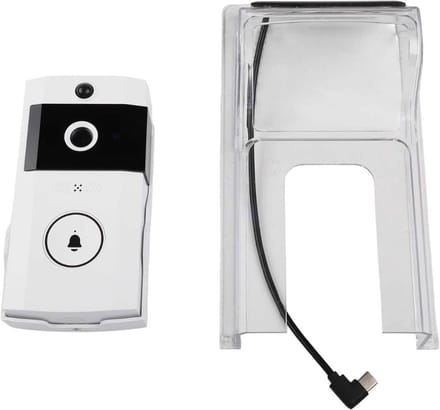 Video Deurbel - Slimme Camera - Thuisbeveiliging - Zonne-energie Aangedreven - 22 x 12 x 8 cm - Wit
