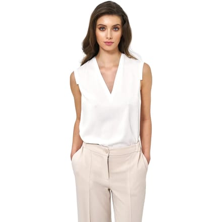 Mouwloze viscose blouse voor dames Nife