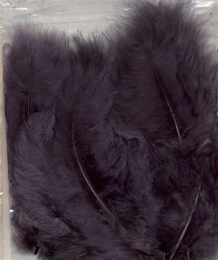 Grijze Marabou veren - 7 tot 12 cm hoog - 15 Stuks