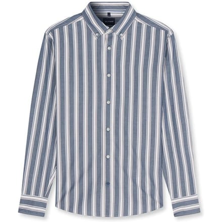 OLYMP Casual Overhemd, Regular Fit, Button-down, Marineblauw