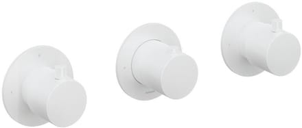 Hotbath Cobber - Afbouwdeel voor Inbouw Douchethermostaat - 2 Stopkranen - Wit