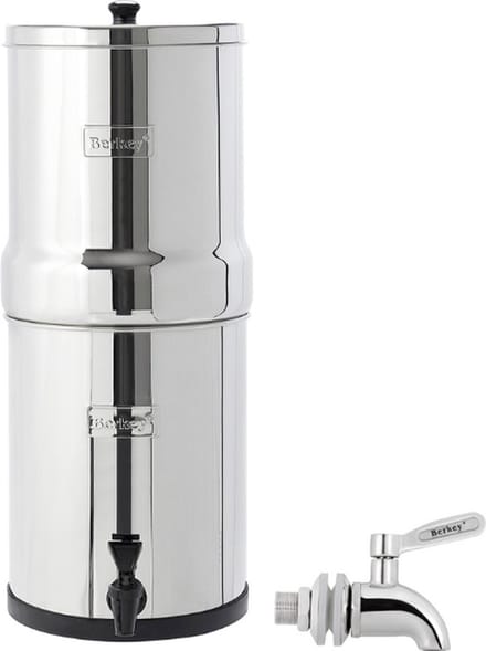 Travel Berkey® 5.6l + Berkey RVS kraantje