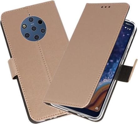 Bestcases Pasjeshouder Telefoonhoesje Nokia 9 PureView - Goud