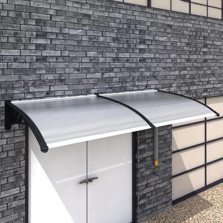 Deurluifel - Veranda luifel buitendak - Bescherming tegen regen - Duurzaam polycarbonaat - 240 x 100 cm