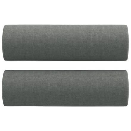 vidaXL - Sierkussens - 2 - st - 15x50 - cm - stof - donkergrijs