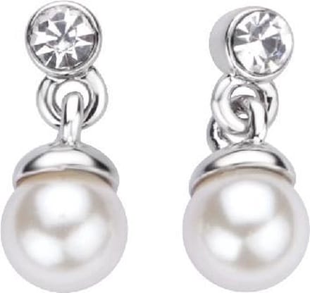 Behave - Oorsteker met steentje en parel - Mode-accessoire