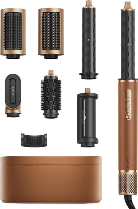 Haar Styler - Multi Styler - Salon Kapsels - 7-in-1 Opzetstukken - 290 Gram - Goud