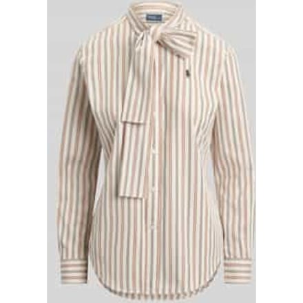 Slim fit overhemdblouse van puur katoen