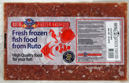 Ruto Cichlide mix flatpack 500 gram | diepvriesvoer voor cichliden Diepvries