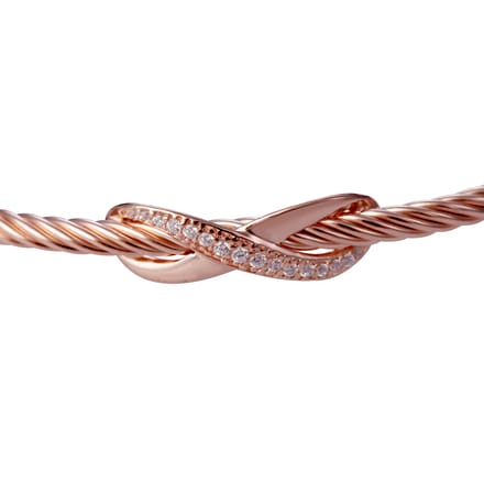Orphelia ZA-7402 - Armband Bangle Infinity - Zilver 925 Rosé - Zirkonia - 58 mm
