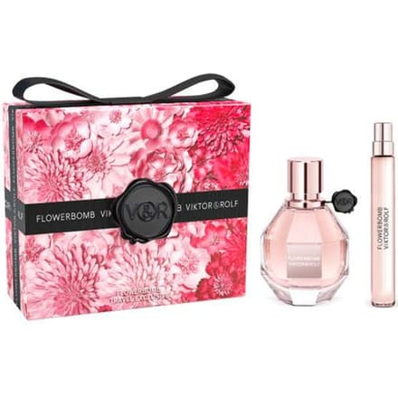 Viktor & Rolf Flowerbomb Giftset - 50 ml eau de parfum spray + 10 ml eau de parfum spray - cadeauset voor dames