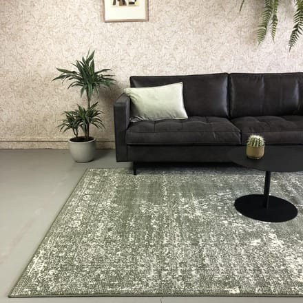 Vintage Vloerkleed Bloom - Groen - EVA Interior - 80 x 150 - (XS)
