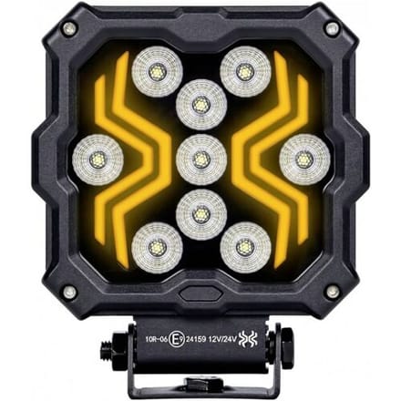 werklamp x-spider 2 - bouwlamp 9x led + positieverlichting - werklicht - ledlamp - lamp