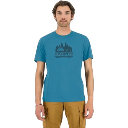 Karpos Outdoors Trees T-shirt Met Korte Mouwen Blauw M Man
