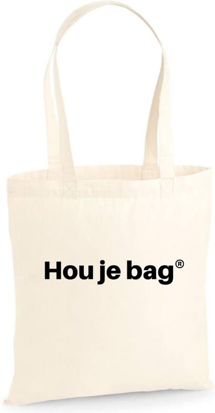 Linnen tas Hou je bag, Naturel, One Size