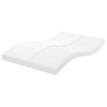 vidaXL - Schuimmatras - 7 - zones - hardheid - 20 - ILD - 140x190 - cm - wit