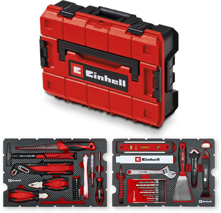 Einhell E-Case 78-delige renovatieset (renovatiegereedschap, boorbits, bitset, voegmachine, tang, spatel, opbergkoffer)