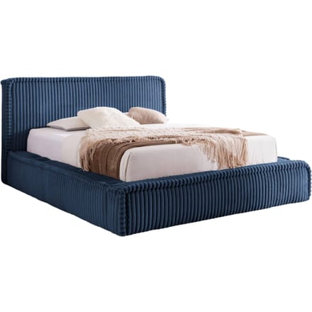 Bedframe Mirras in brede ribstof 200 x 200 cm | NADUVI Collection