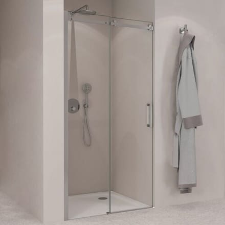 Sturotec 3070 sliding door with fixed element 100 x 200 cm for niche with nano coating R-SN-L100-CR