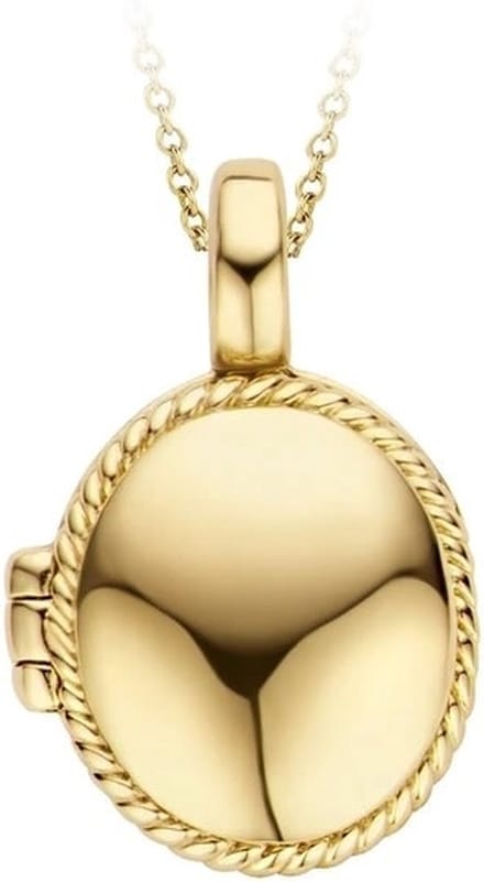 Blush Medallion Hanger 6087YGO 14k Geelgoud Ovaal