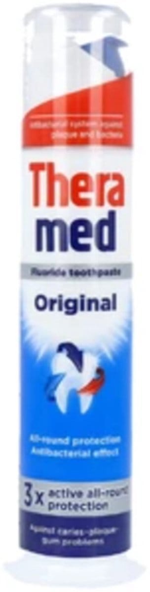 Theramed - Tandpasta Dispenser Original - 10 x 100 ml - Voordeelverpakking