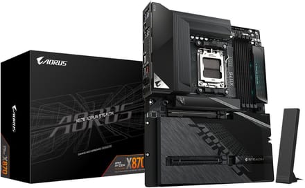 GIGABYTE X870 AORUS STEALTH Moederbord - AMD X870 - AMD AM5 - DDR5 RAM - ATX